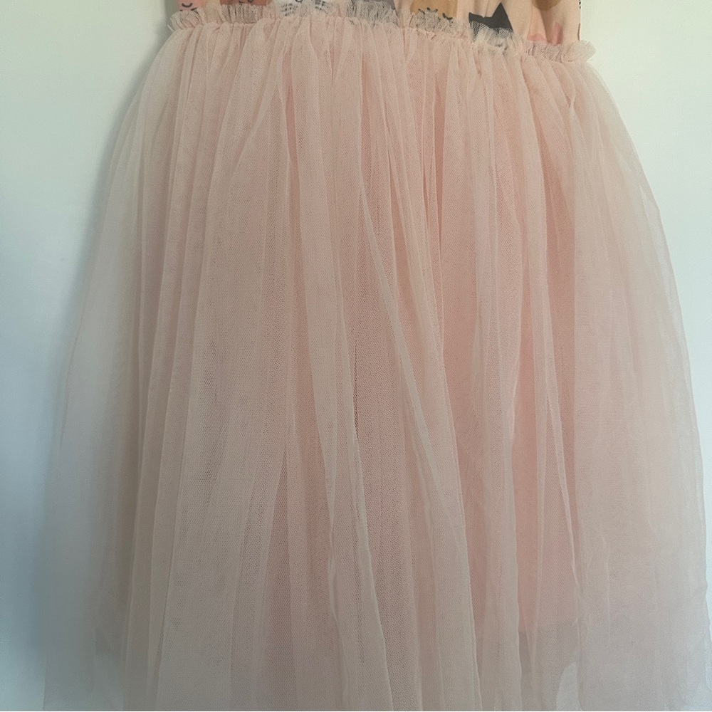 Taylor Joelle Adorable Cat Kitty Print Pink Tulle Twirl Dress 8 - Picture 5 of 7
